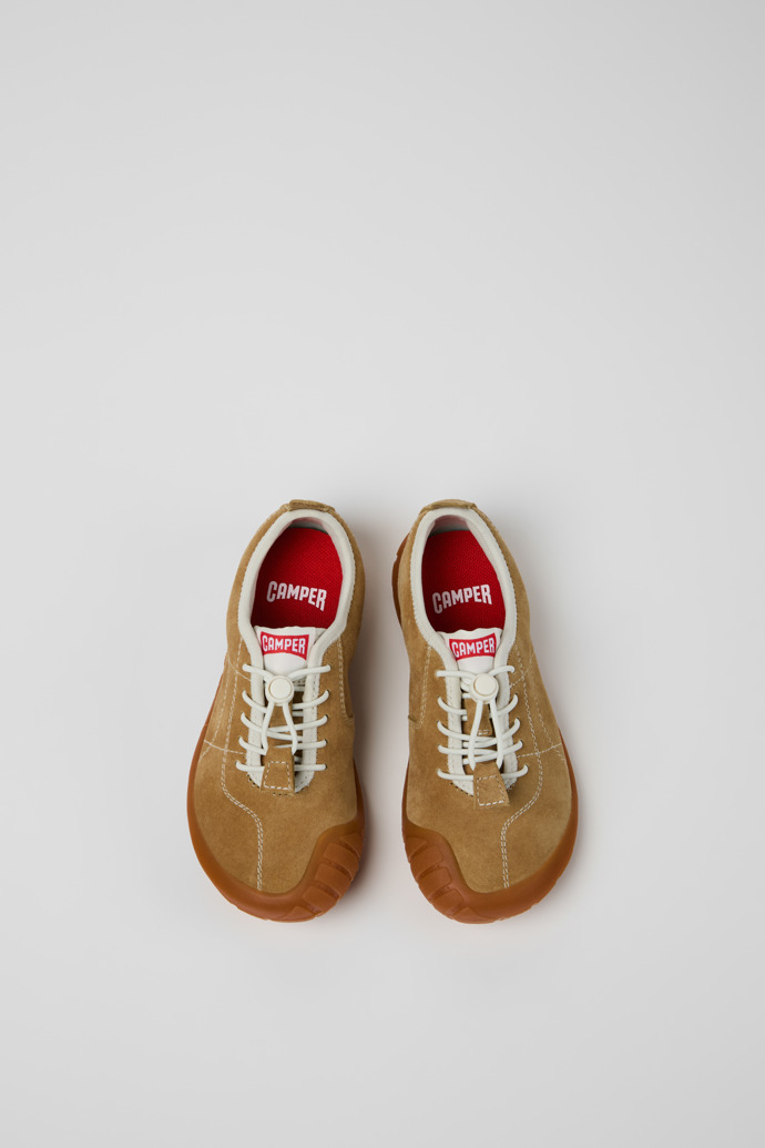 Peu Path Braune Sneaker aus Nubukleder für Kinder.