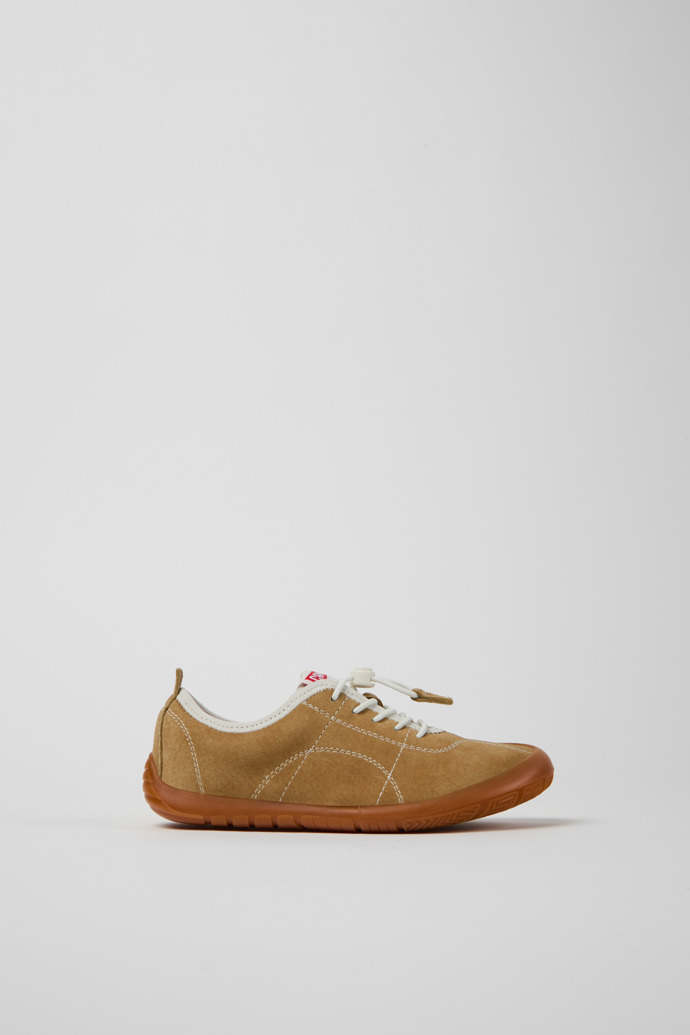 Peu Path Braune Sneaker aus Nubukleder für Kinder.