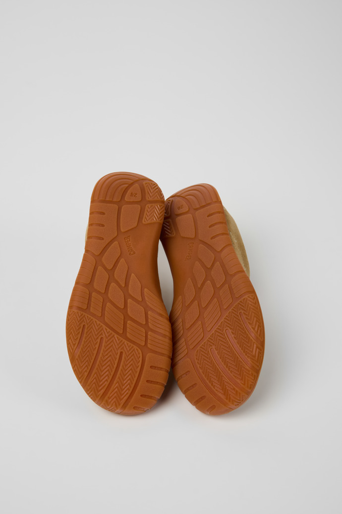 Peu Path Braune Sneaker aus Nubukleder für Kinder.