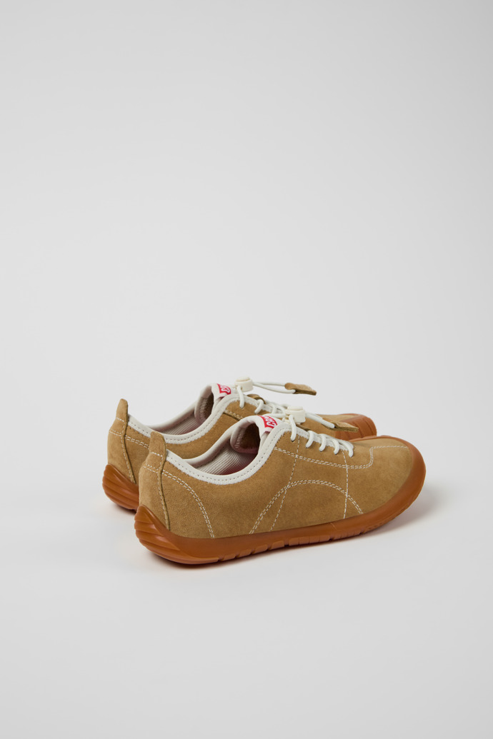 Peu Path Braune Sneaker aus Nubukleder für Kinder.