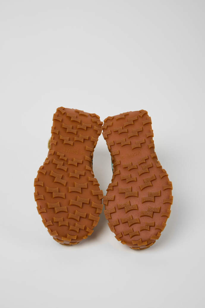 The soles of Drift Trail Multicolor Textile and Nubuck Leather Semi-Open Shoes for kids.