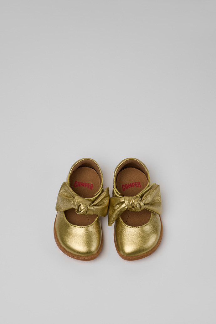 Peu Gelbe Kinderschuhe aus Leder.