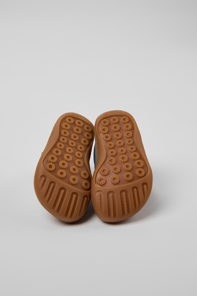 Peu Blaue Lederschuhe für Kinder.