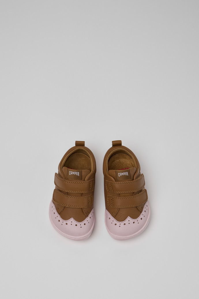 Peu Braune Lederschuhe für Kinder.
