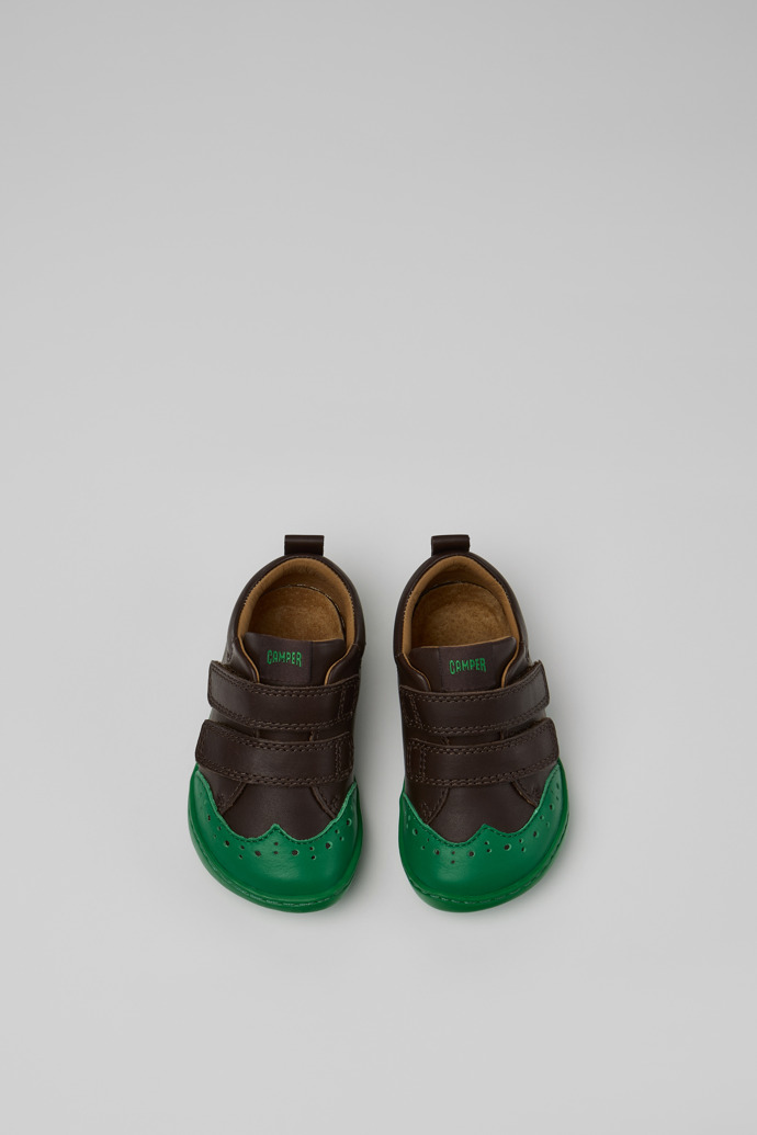 Peu Braune Lederschuhe für Kinder.