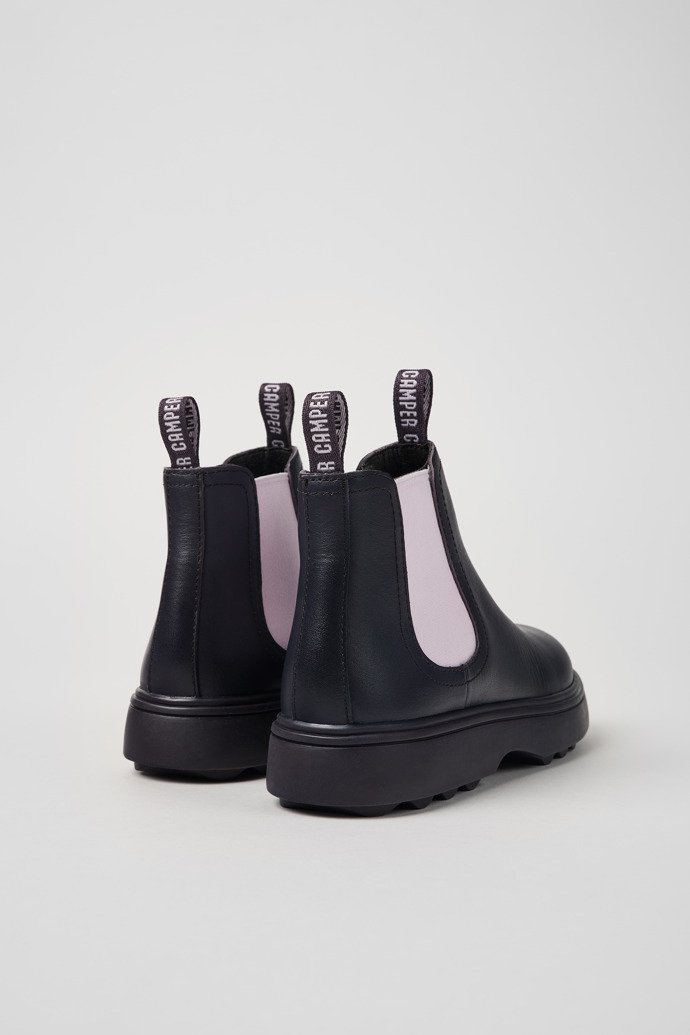 Norte Bottes en cuir violet pour enfant