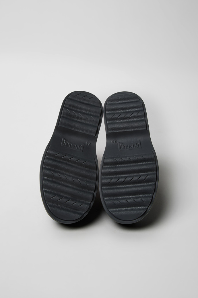 Norte Schwarze und blaue Lederstiefeletten für Kinder.