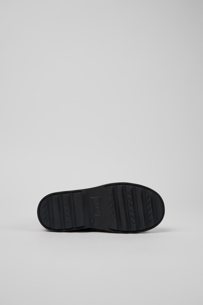 Norte Botines de piel negros para niños.
