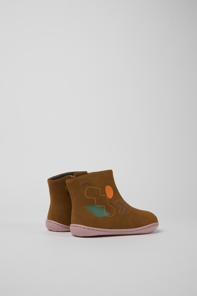 Back view of Twins Multicolored nubuck boots
