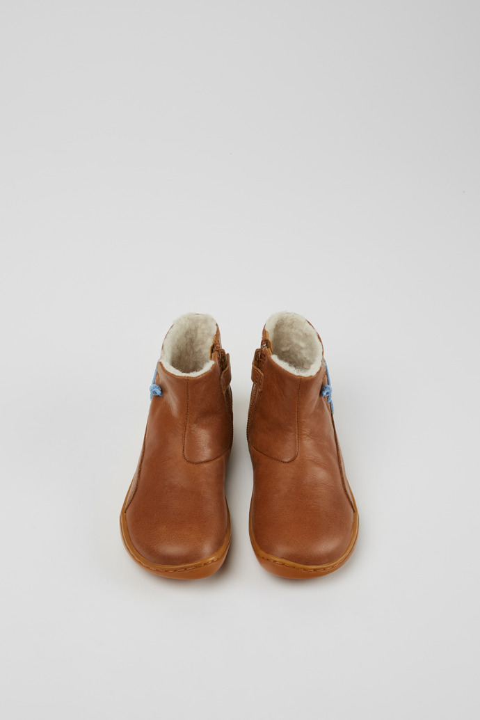 Peu Braune Lederstiefelette