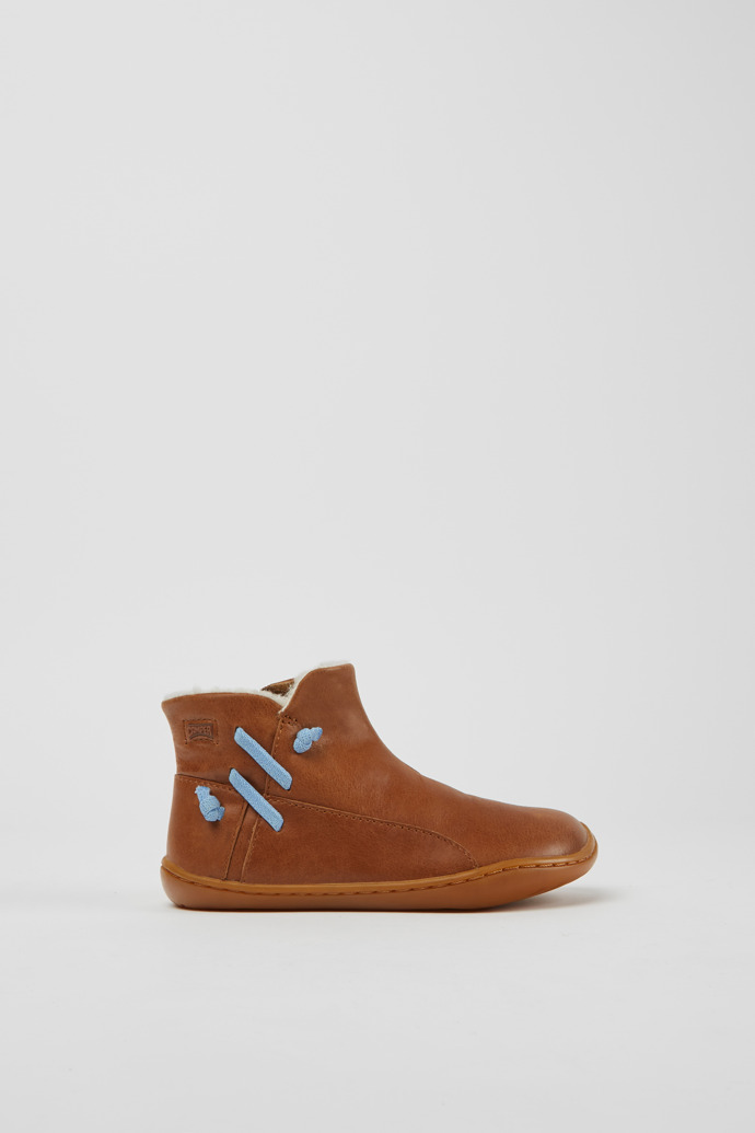 Peu Braune Lederstiefelette