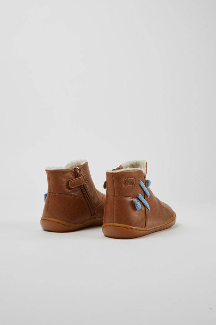 Peu Braune Lederstiefelette