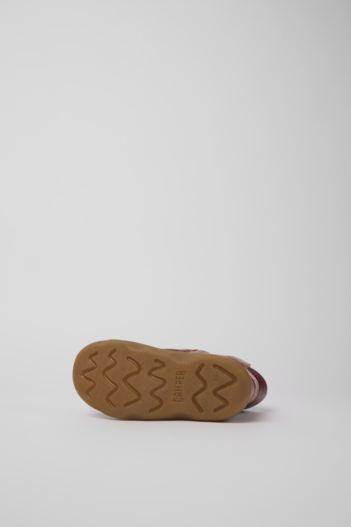 Kido Mehrfarbiger Stiefel aus Leder und Nubukleder