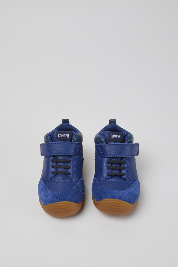 Overhead view of Dadda Blue sneakers
