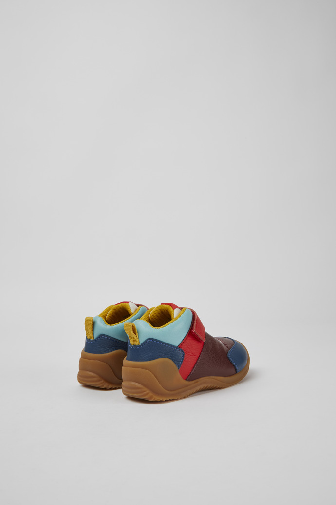 Back view of Dadda Multicolor leather sneakers
