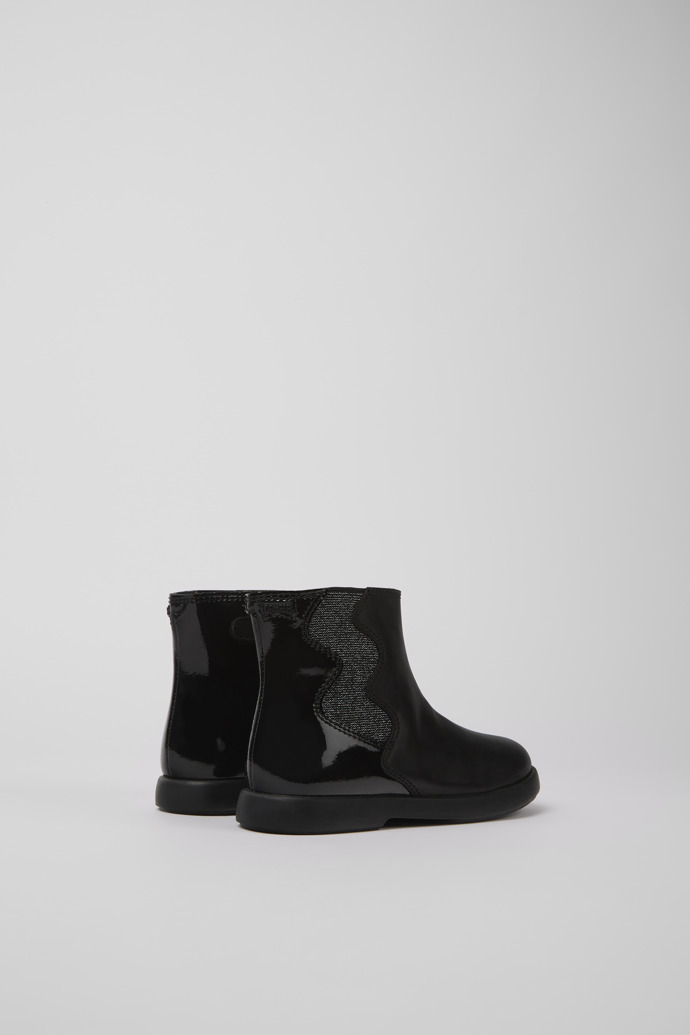 Back view of Duet Black leather boots