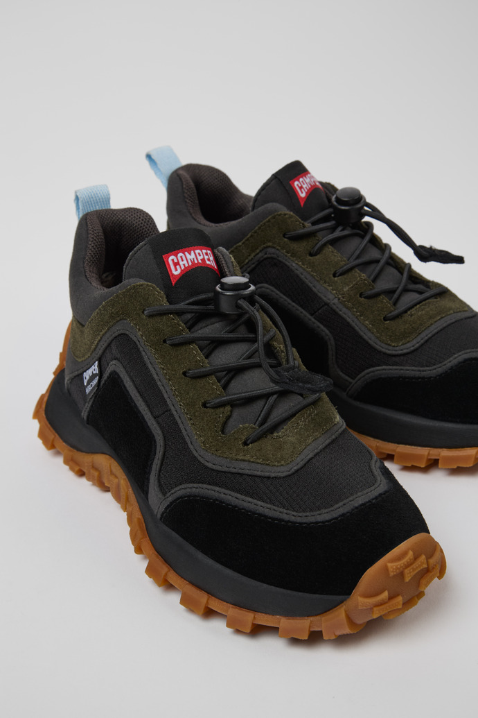 Drift Trail Sneaker nera-grigia in tessuto/nabuk per bambini