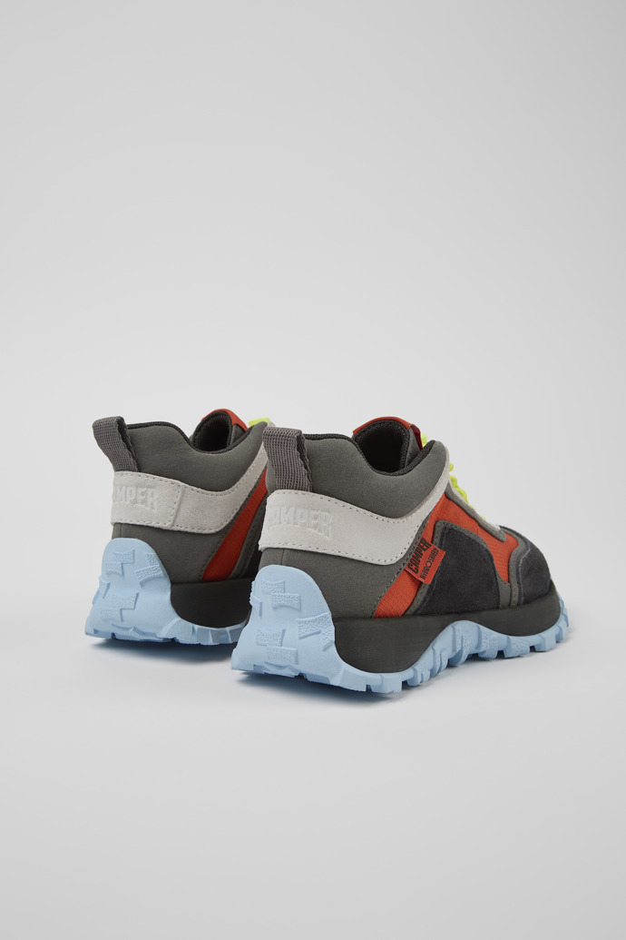 Back view of Drift Trail Multicolor Textile/Nubuck Sneaker for kids