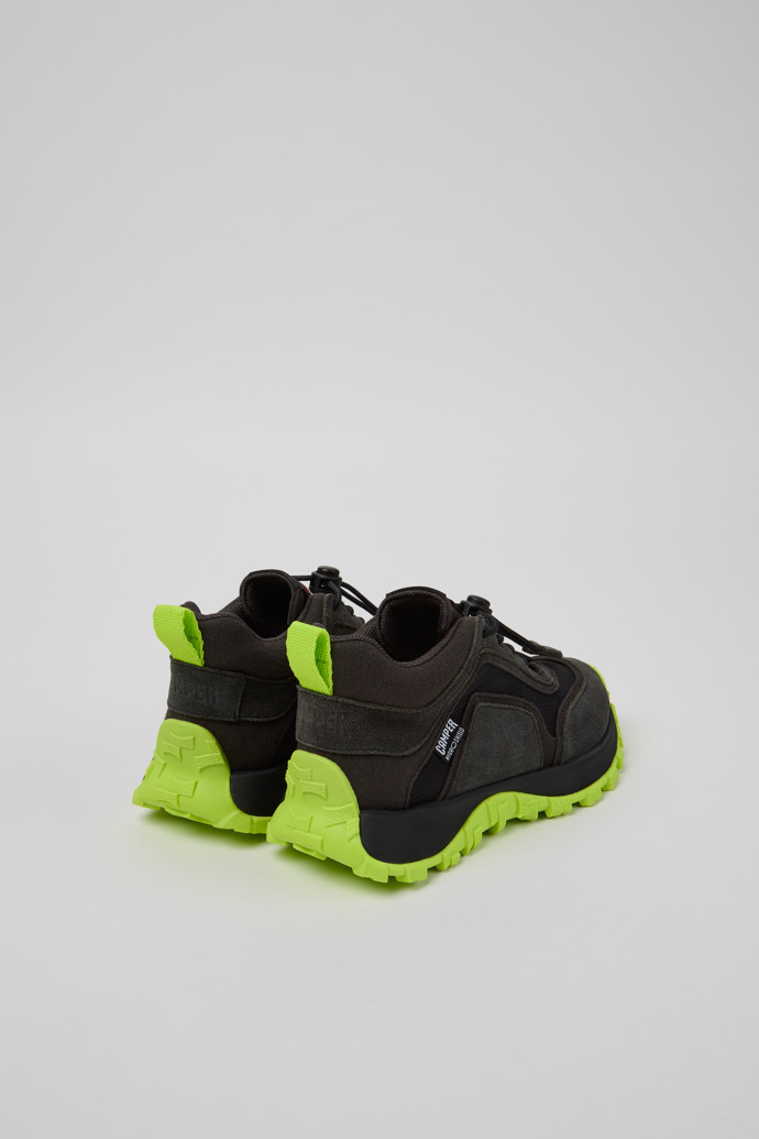 Back view of Drift Trail Multicolor Textile and Nubuck Sneaker Booties for Kids.
