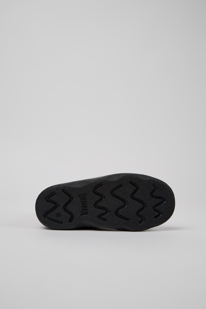 Kiddo Botines negros de tejido y piel para niños.