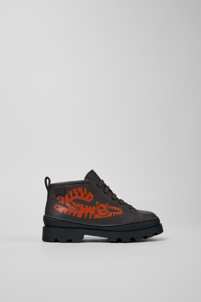 Brutus Botines de piel multicolor para niños.