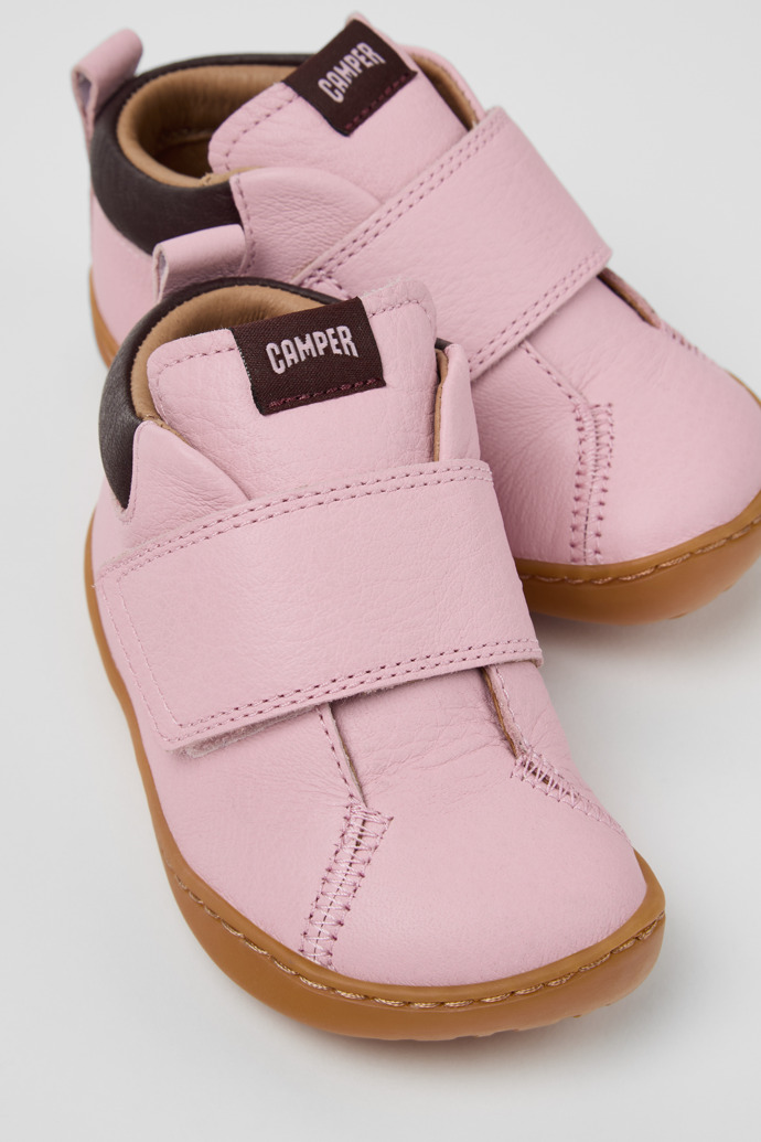 Peu Botines de piel multicolor para niños.