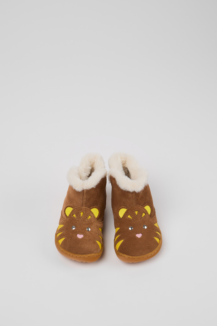 Peu Botines multicolor de nobuk y piel para niños.