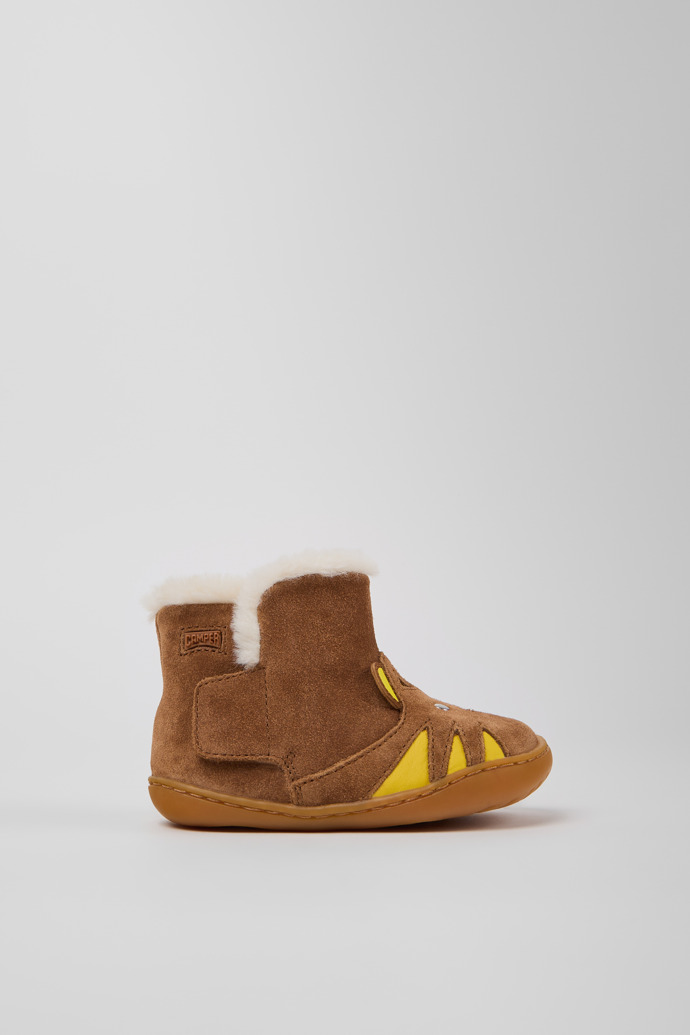 Peu Botines multicolor de nobuk y piel para niños.