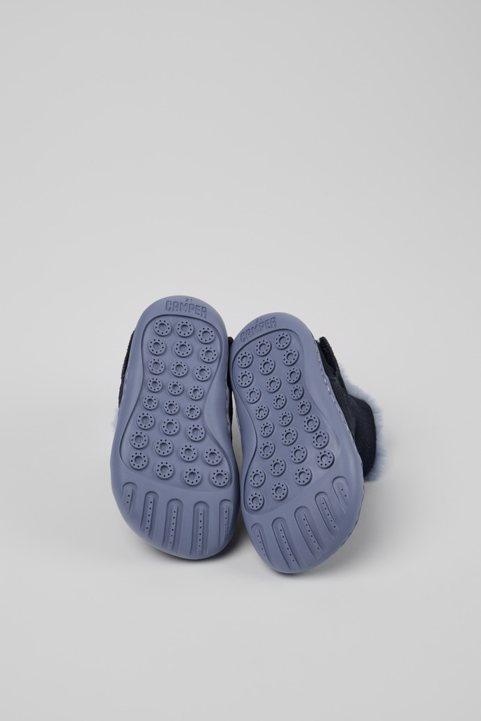 The soles of Peu Multicolor Nubuck and Leather Ankle Boots for Kids.
