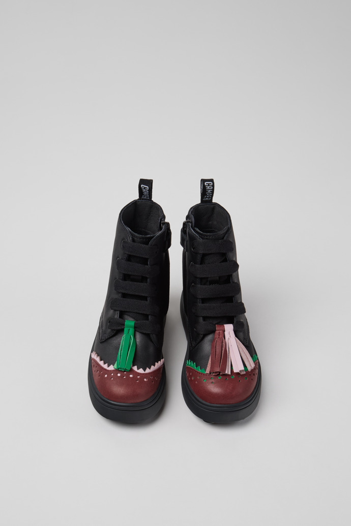 Twins Mehrfarbige Lederstiefeletten für Kinder.