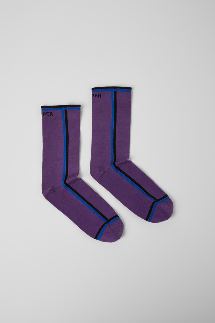 Side view of Socks Violet socks with PYRATEX®