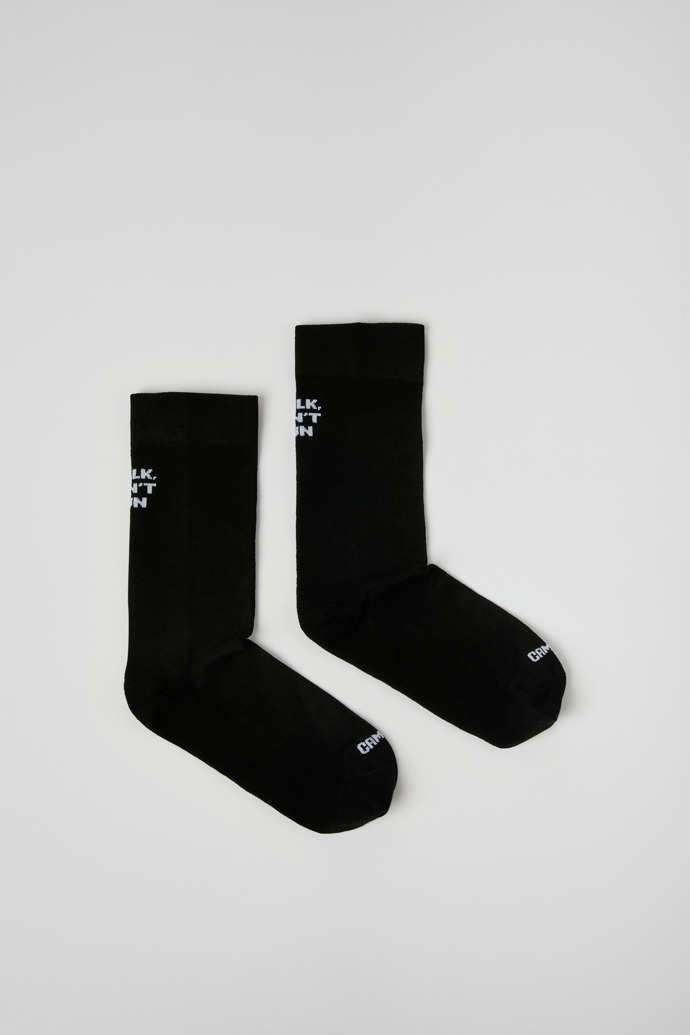 Black mid-length basics socks Chaussettes mi-hautes SeaCell noires