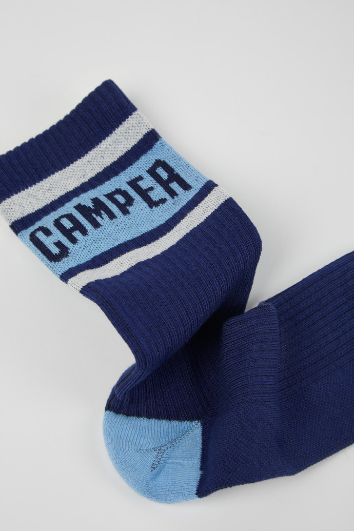 Socks Mitjons de mitja canya blaus i blancs