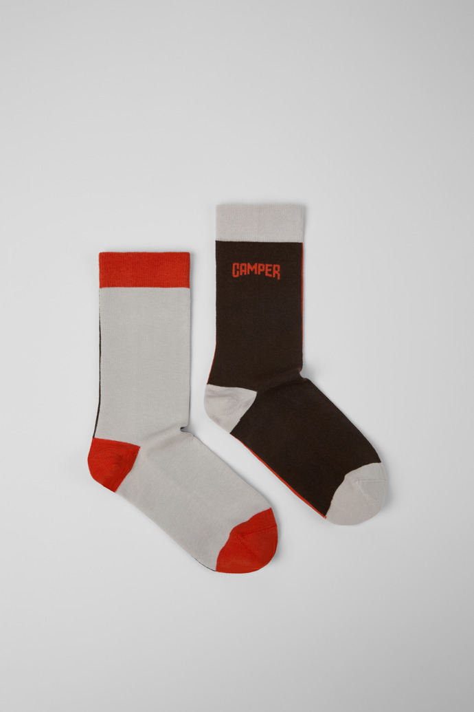Side view of Socks Earthy red-toned mid-length socks