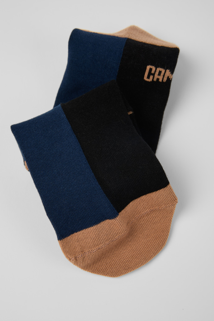 Close-up view of Socks Natural-toned mid-length socks