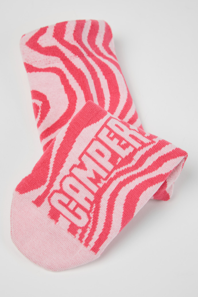 Close-up view of Seasonal Socks Pink mid-length socks