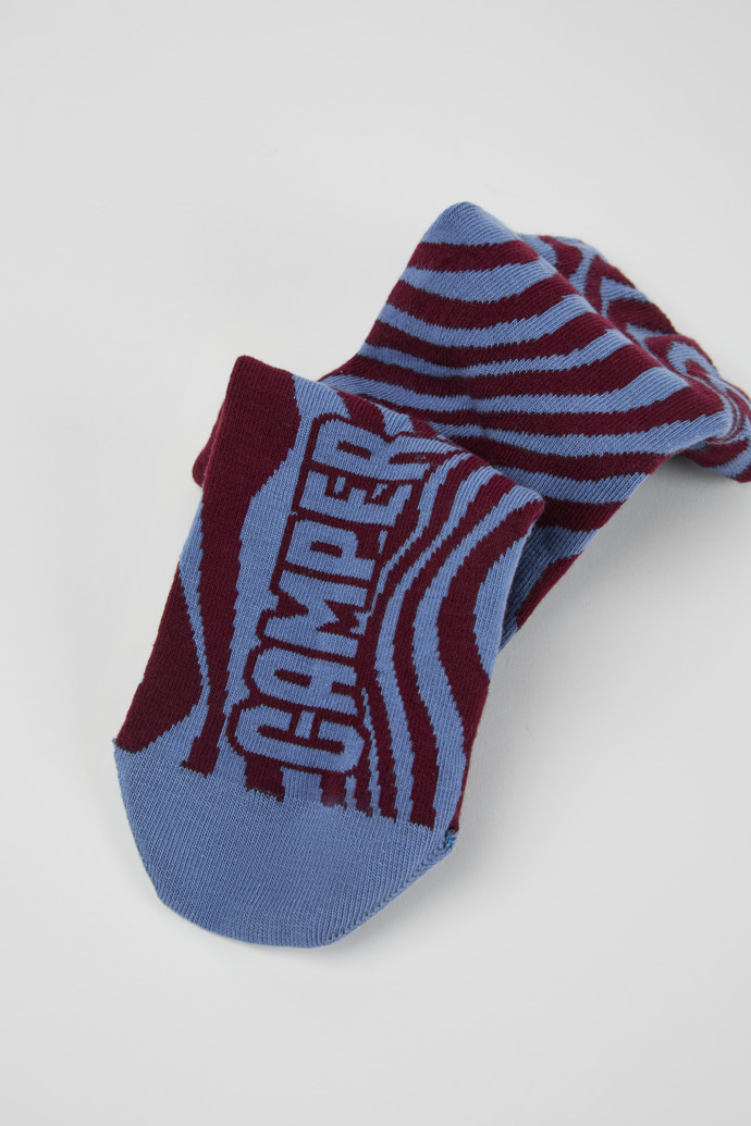 Close-up view of Seasonal Socks Yellow and green mid-length socks