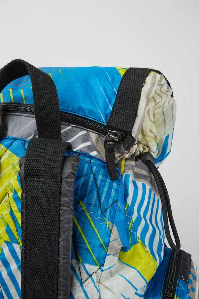 Close-up view of Camper x North Sails Multicolored backpack