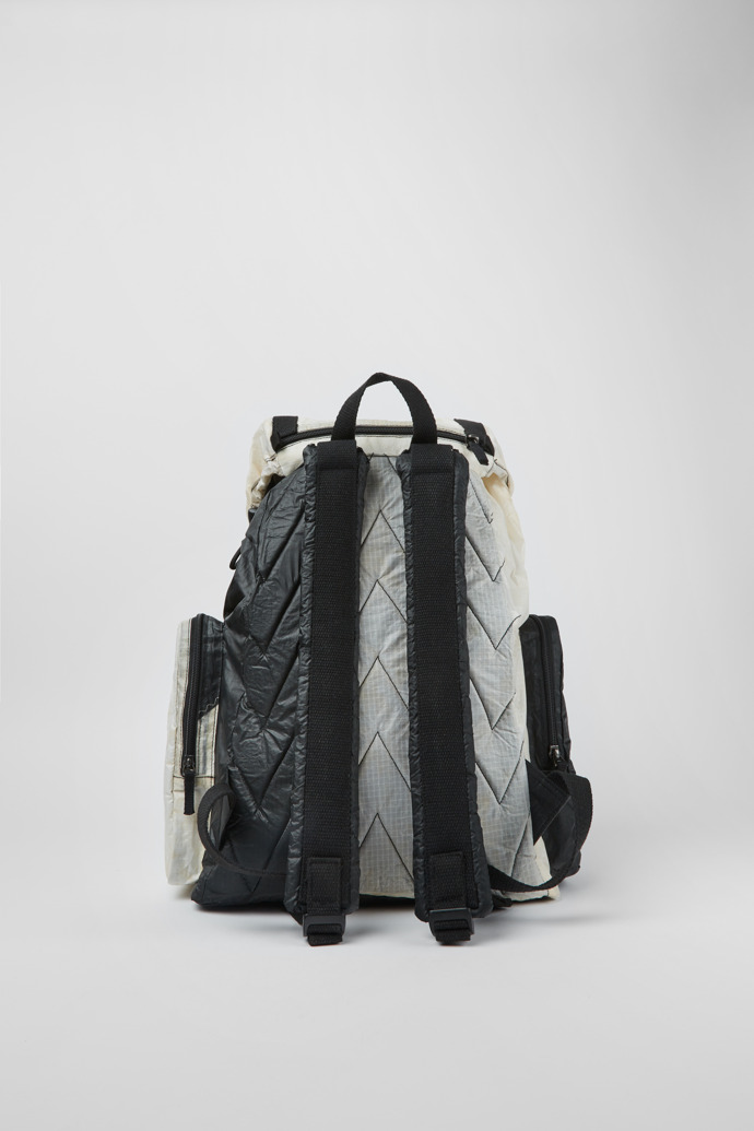 Back view of Camper x North Sails Black and white backpack