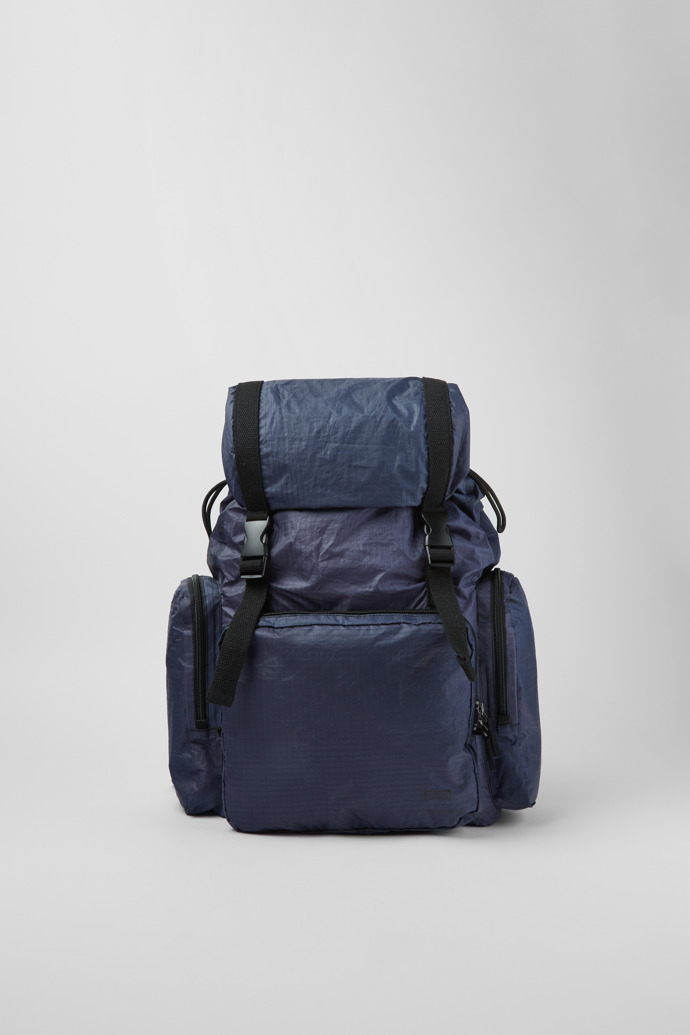 Side view of Camper x North Sails Navy blue backpack