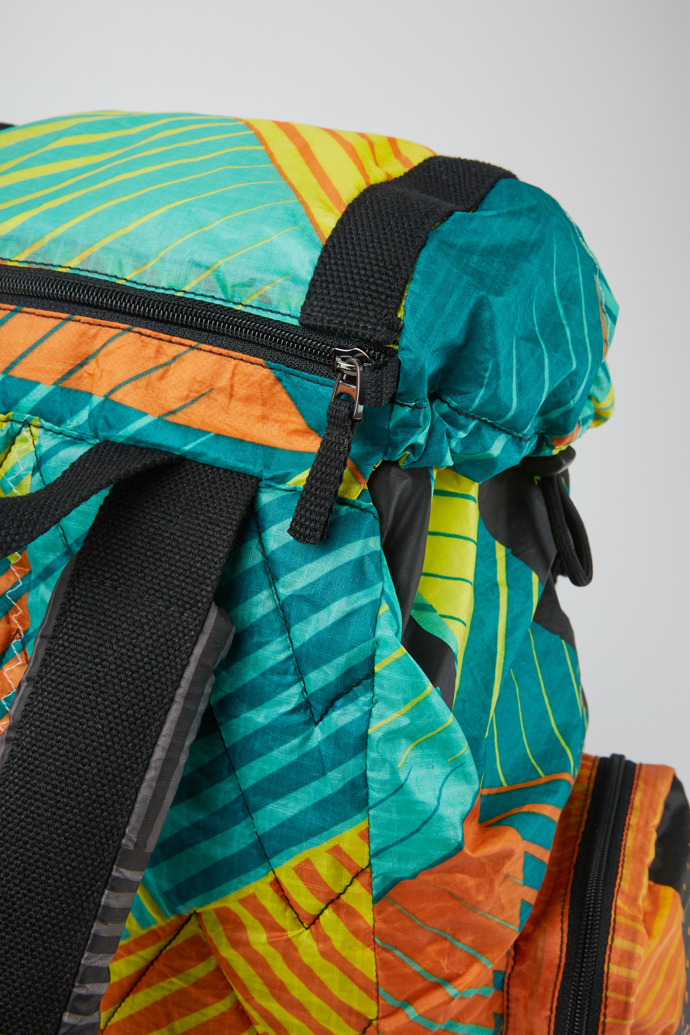 Close-up view of Camper x North Sails Multicolor backpack