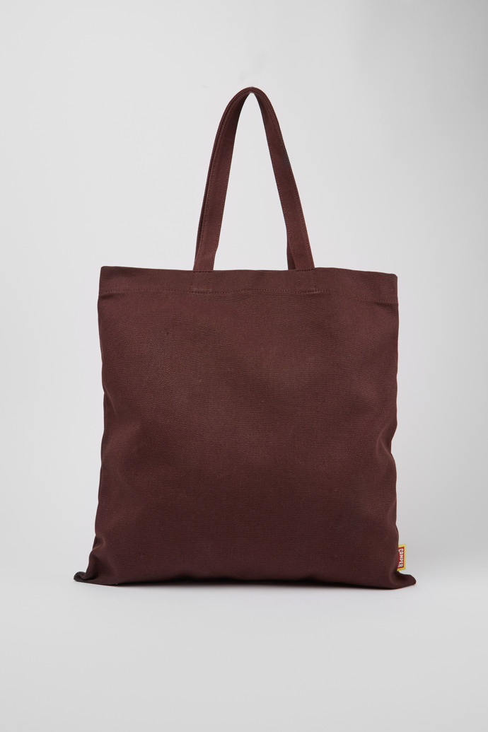 Back view of ConMigo Burgundy and yellow tote bag