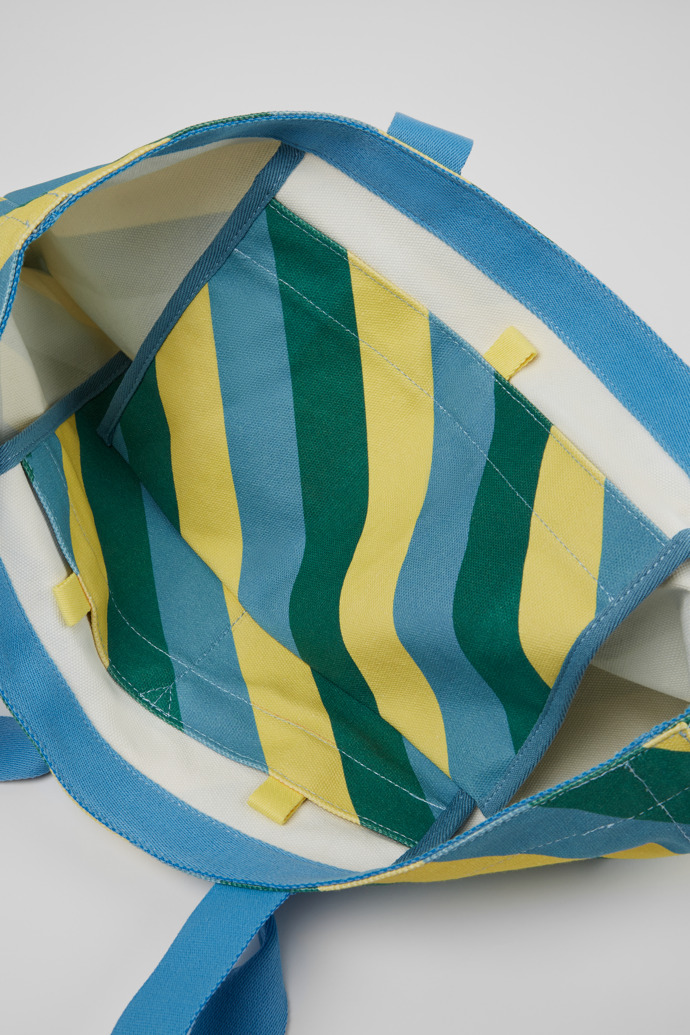 Ado Bolsa amarilla, azul y verde de algodón reciclado