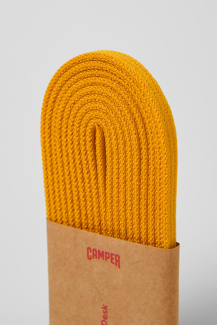 Close-up view of ACCESORIOS Yellow Elastic Laces