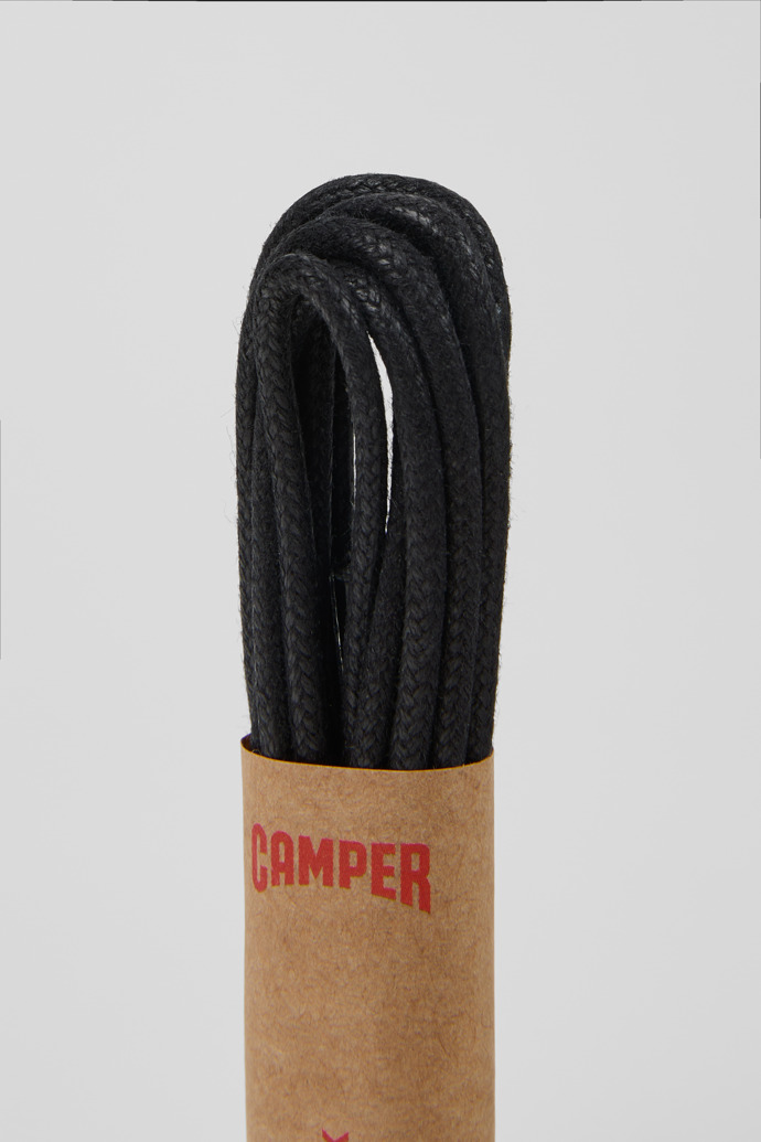 Close-up view of ACCESORIOS Round Black Laces