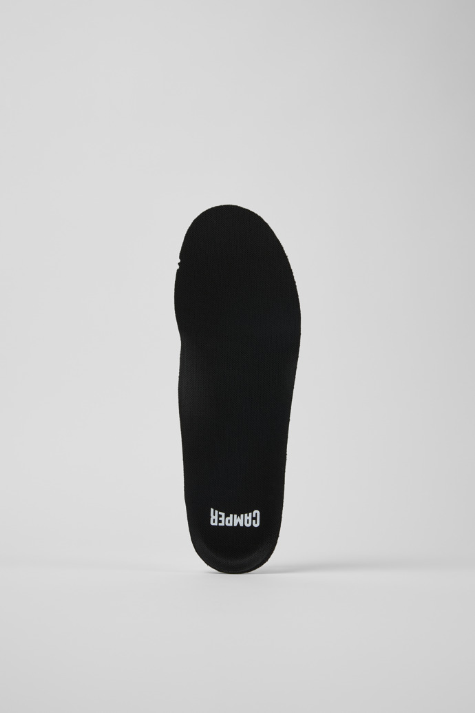 Overhead view of ACCESORIOS Black OrthoLite® Recycled Footbeds