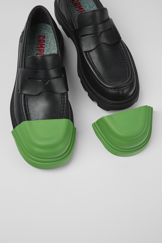 Junction Toe Caps Zielone syntetyczne noski do butów