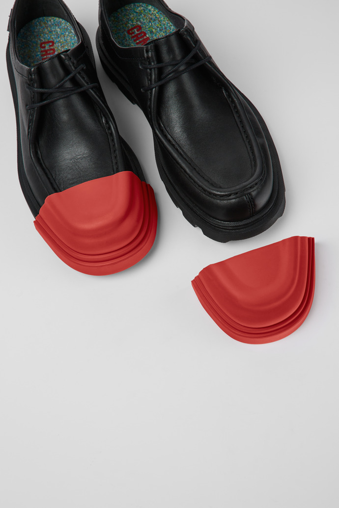 Junction Toe Caps Czerwone syntetyczne noski do butów