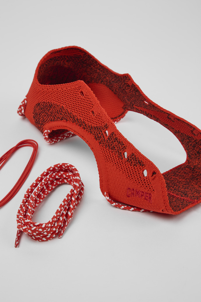 Empeines para el zapato ROKU Empeines rojos (x2) para el pie derecho e izquierdo.