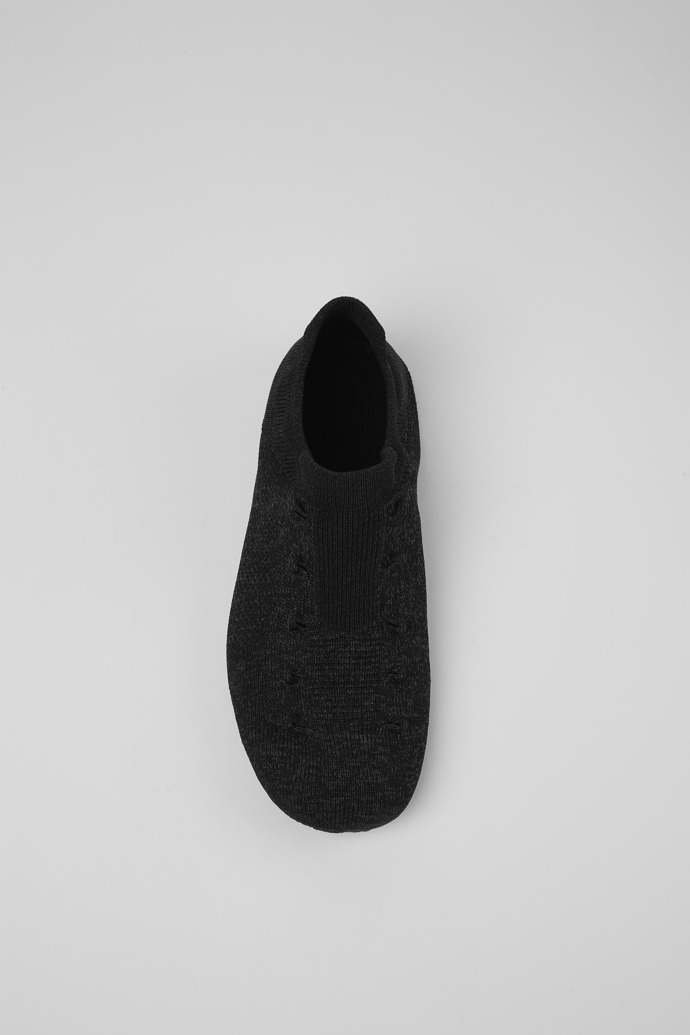 Overhead view of ROKU Inner Socks Black inner socks (x2) for your right and left shoes.
